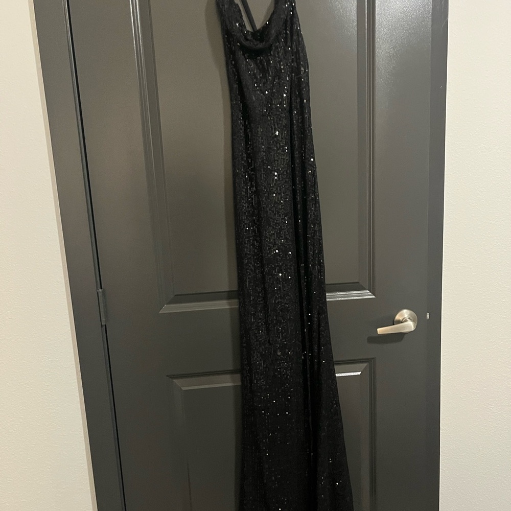 Fashion Nova Black Sequin Dress